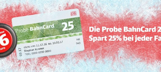 Probe BahnCard 25 Probe BahnCard 25